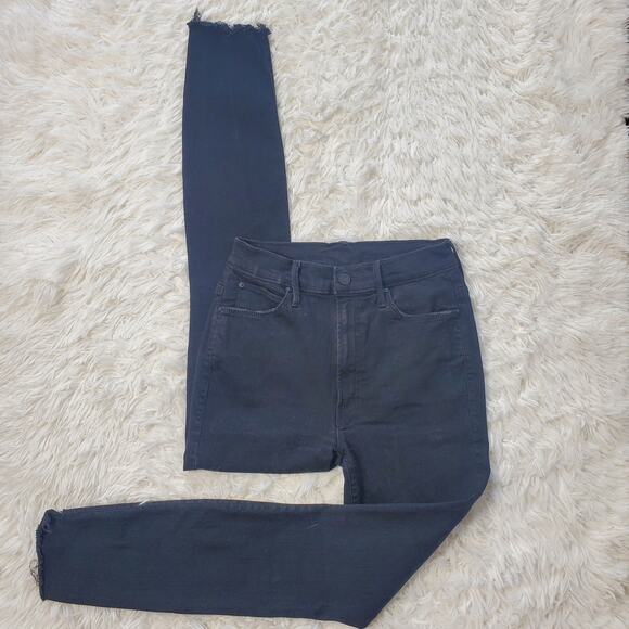 Mother Stunner Zip Ankle Step Fray Black 26 / 2 - Picture 1 of 11